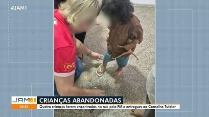 Quatro crianças são encontradas em abandono, com marcas de agressão em Manaus