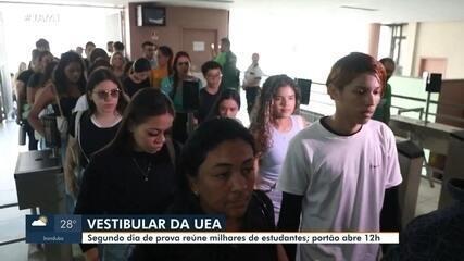 Segundo dia de Vestibular da UEA reúne milhares de estudantes