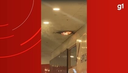 Teto do shopping Ponta Negra é atingido por princípio de incêndio