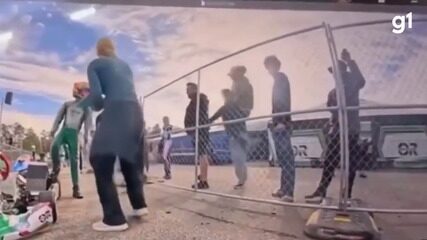 Imagens mostram agressão em competição de kart que resultou na prisão de Antônio Pizzonia