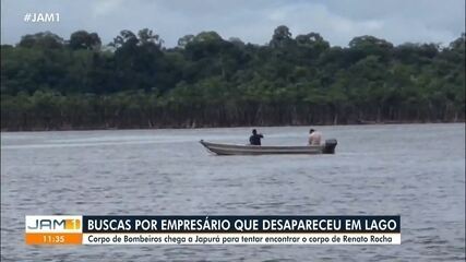 Buscas por empresário que desapareceu em lago no interior do AM continuam