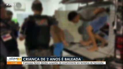 Criança de 2 anos é baleada em Coari: suspeitos são presos