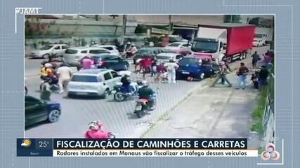 Radares instalados em Manaus vão fiscalizar tráfego de caminhões e carretas