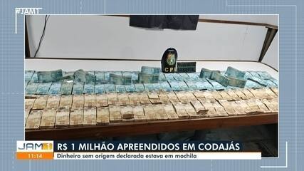 Polícia apreende R$ 1 milhão em dinheiro em lancha no Amazonas