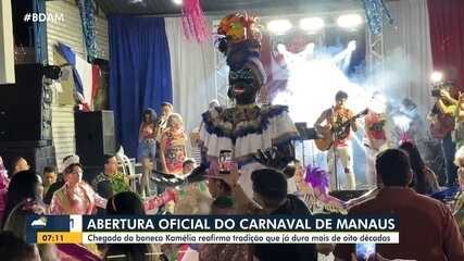 Abertura oficial do Carnaval de Manaus: chegada da boneca Kamélia reafirma tradição