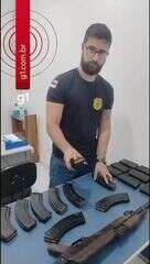 Vídeo mostra apreensão de fuzis e mais de 400 munições em embarcação no interior do Amazon