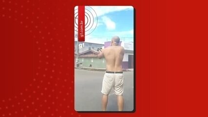 Vídeo mostra homem sendo baleado em via pública na Zona Norte de Manaus