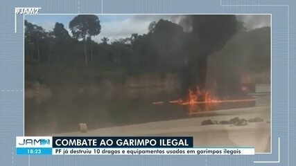 Polícia Federal combate garimpo ilegal no Amazonas
