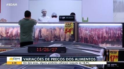 Em dois anos, preços de alimentos sofreram aumento de 18,9% nos supermercados de Manaus