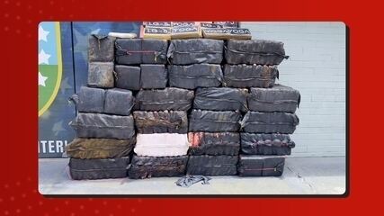 Dois colombianos e um brasileiro são presos com mais de uma tonelada de drogas em Manaus