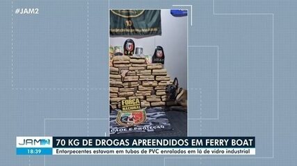 Polícia apreende 70 quilos de drogas em ferry boat no Amazonas