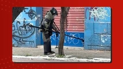 Suspeito é preso com possível artefato explosivo dentro de ônibus no Centro de Manaus