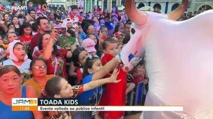 'Toada Kids' anima público infantil com o ritmo dos bois Caprichoso e Garantido
