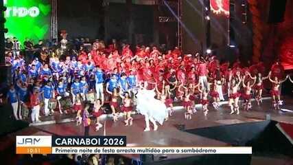 Primeira noite de Carnaboi 2026 arrasta multidão para o Sambódromo de Manaus