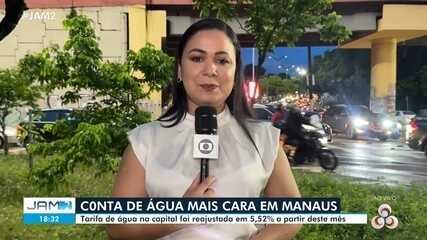Conta de água fica 5,52% mais cara em Manaus