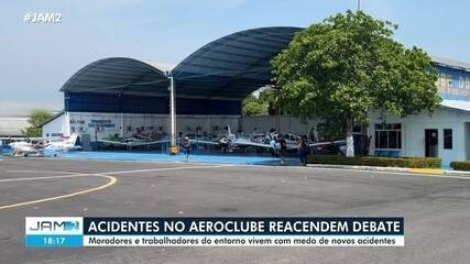 Moradores temem acidentes no entorno do Aeroclube de Manaus