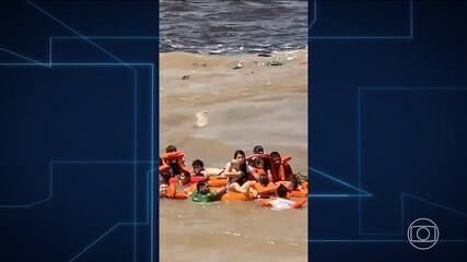 Naufrágio de lancha deixa 2 mortos e 7 desaparecidos em Manaus