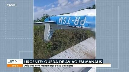 Queda de avião em Manaus deixa uma pessoa morta