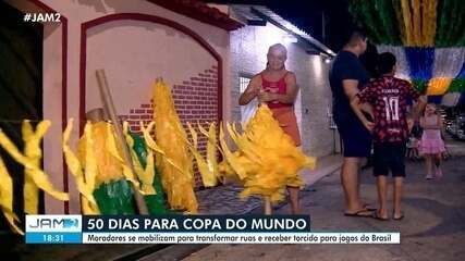 Moradores do bairro Alvorada se mobilizam para transformar rua para Copa do Mundo
