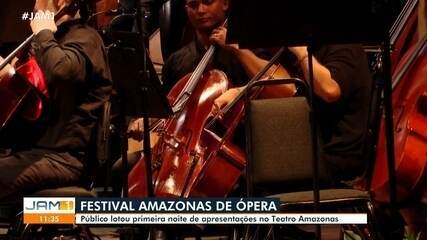 Festival Amazonas de Ópera: público lotou 1ª noite de apresentação no Teatro Amazonas
