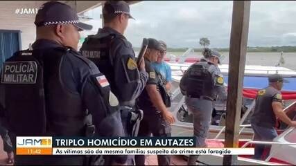 Triplo homicídio em Autazes: vítimas são da mesma família, suspeito está foragido