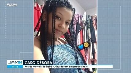 Caso Débora: restos mortais do bebê Arthur são enterrados pela família em Manaus