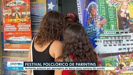 Aumenta a procura por passagens de barco para a semana do Festival Folclórico de Parintins