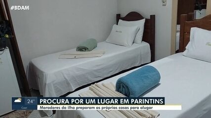 Moradores de Parintins preparam as próprias casas para alugar