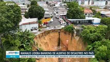 Manaus lidera ranking de cidades do Brasil com maior número de desastres naturais no país