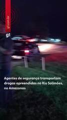 Grande quantidade de drogas é apreendida no Rio Solimões