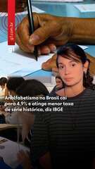 Analfabetismo no Brasil cai para 4,9% e atinge menor taxa de série histórica, diz IBGE