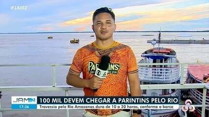 Cem mil pessoas devem chegar a Parintins pelo rio Amazonas para o festival folclórico