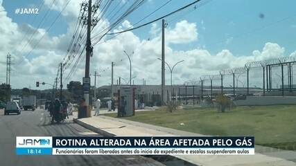 Rotina é alterada em área afetada após vazamento de gás em empresa no Distrito Industrial