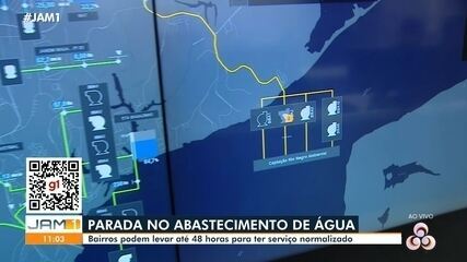 Parada no abastecimento de água: bairros podem levar até 48 horas para normalização
