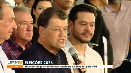 Eleições 2026: Eduardo Braga é confirmado candidato ao Senado pelo MDB