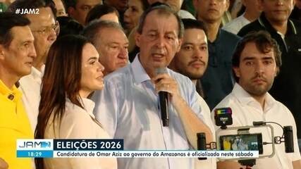 Eleições 2026: candidatura de Omar Aziz ao governo do Amazonas é oficializada