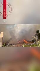 Incêndio em lixão de Iranduba continua após mais de 21 horas
