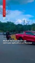 Mulher dá à luz dentro de carro por aplicativo na Ponta Negra, em Manaus
