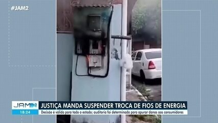 Justiça manda suspender troca de fios de energia
