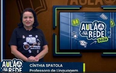 Aulão na Rede 2026: professora de Linguagem tira dúvidas sobre Coesão e Progressão Textual