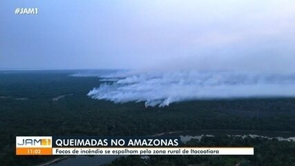 Queimadas no AM: focos de incêndio se espalham pela zona rural de Itacoatiara
