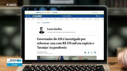 Wilson Lima é investigado por reformar casa com R$ 574 mil em espécie na pandemia