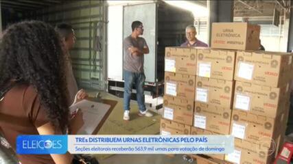 TREs começam a distribuir urnas por todo o país