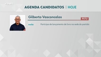 Agenda dos candidatos ao governo do AM para sexta-feira - 2 de outubro