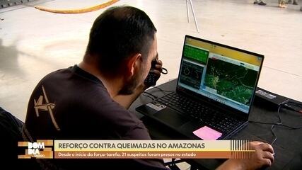 Reforço contra queimadas no AM: desde o início da força-tarefa, 21 suspeitos foram presos